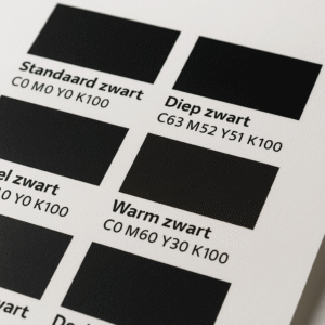 Diepzwart of gewoon zwart? Dit is het verschil in drukwerk