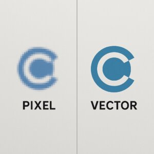 Onscherp logo? Het verschil tussen vector en pixel en waarom dat uitmaakt in drukwerk