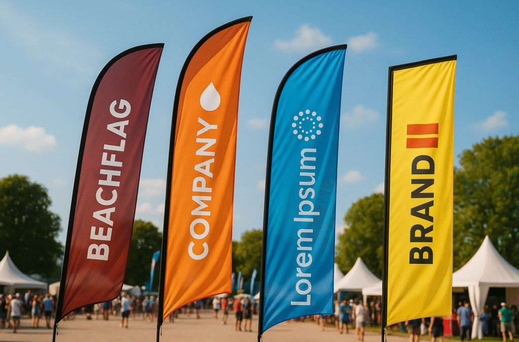Beachflag bedrukken – Dé blikvanger voor buitenreclame | Drukkerij Peters Amsterdam BV