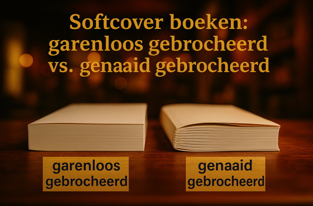 Softcover boeken: garenloos gebrocheerd vs. genaaid gebrocheerd