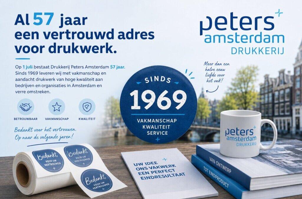 57 jaar ervaren drukkerij in Amsterdam | Drukkerij Peters Amsterdam